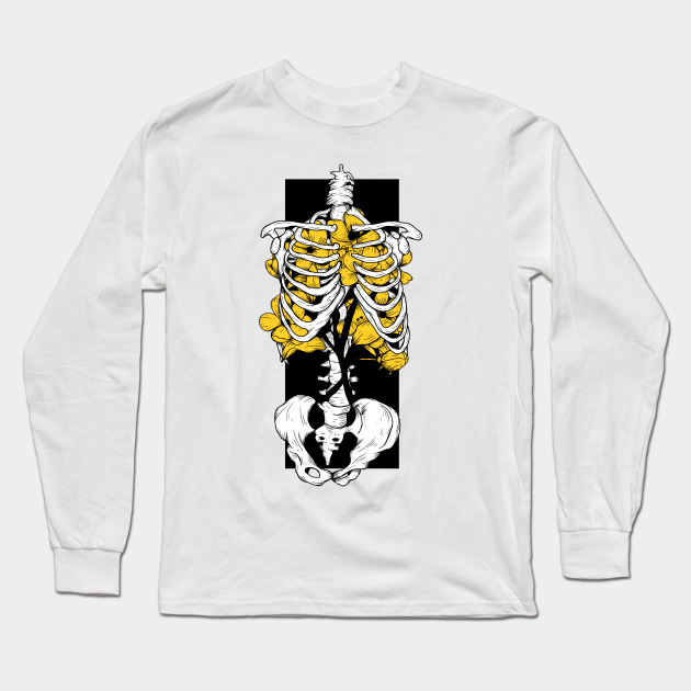 yellow skeleton shirt