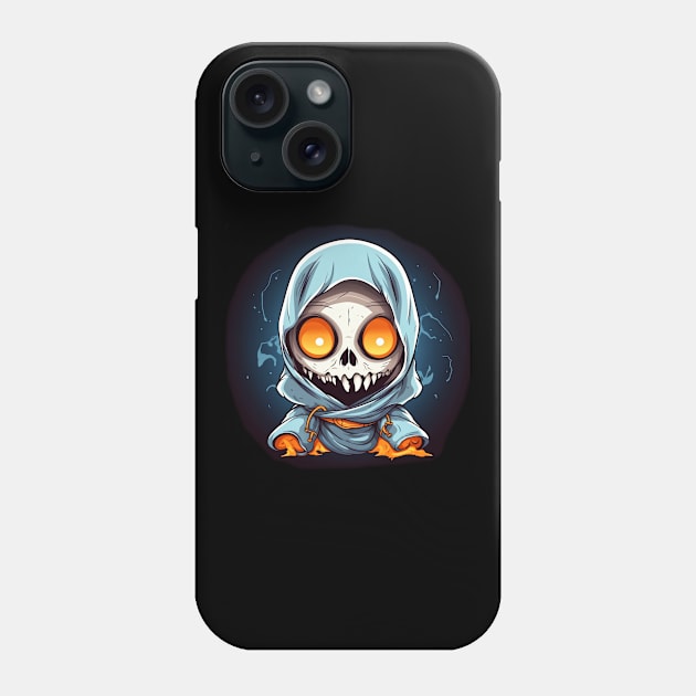 Eerie Halloween Ghoul Art - Spooky Season Delight Phone Case by Captain Peter Designs