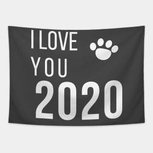 happy new year 2020, cats and dogs lovers Tapestry