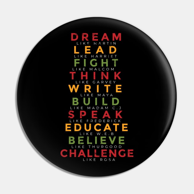 Great African American Leaders Black History Month Pin by mo designs 95