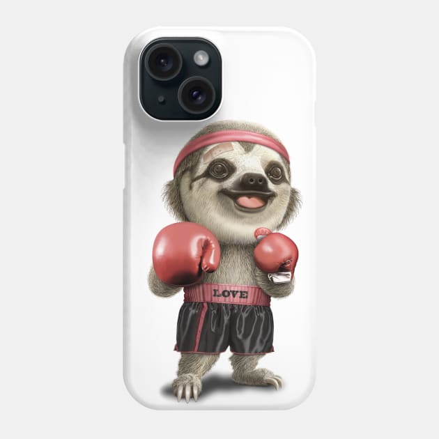 BOXING SLOTH 2022 Phone Case by ADAMLAWLESS