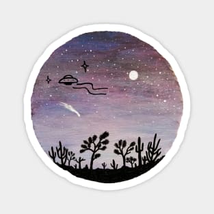 AZ Desert UFO Joshua Trees Magnet