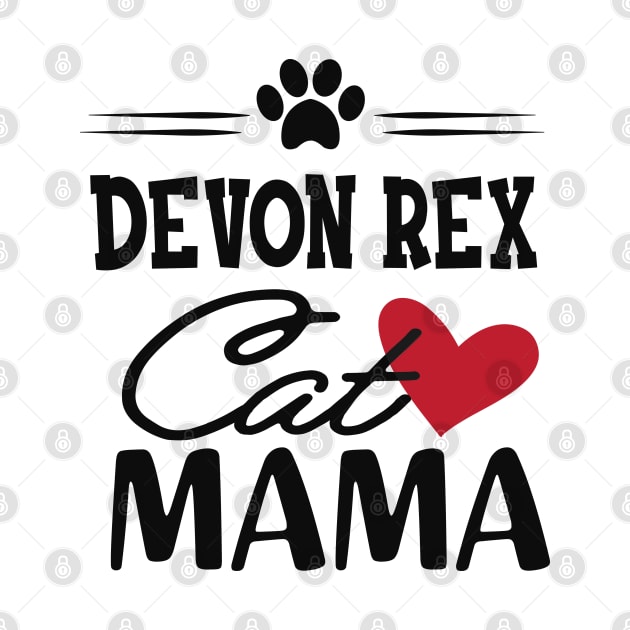 Devon rex cat mama by KC Happy Shop