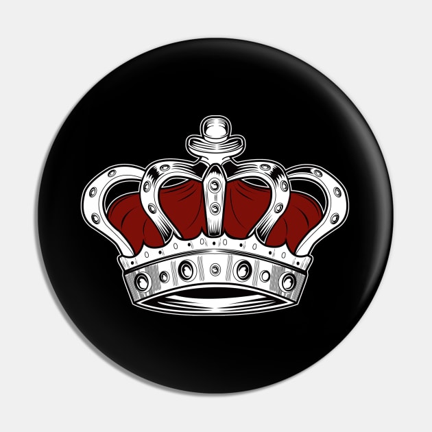 Red Crown Pin by adamzworld