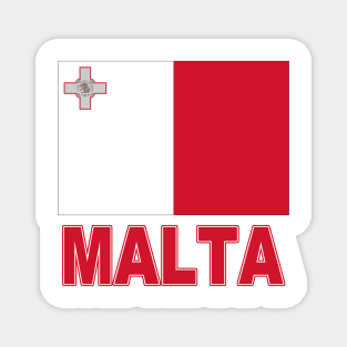 The Pride of Malta - Maltese Flag Design Magnet