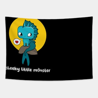 Cheeky little monster (on dark colors) Tapestry