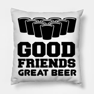 Good Friends Great Beer T Shirt For Women Men Pillow
