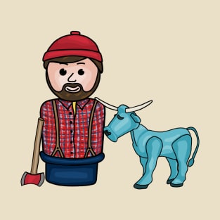 Paul Bunyan and Babe the Blue Ox T-Shirt