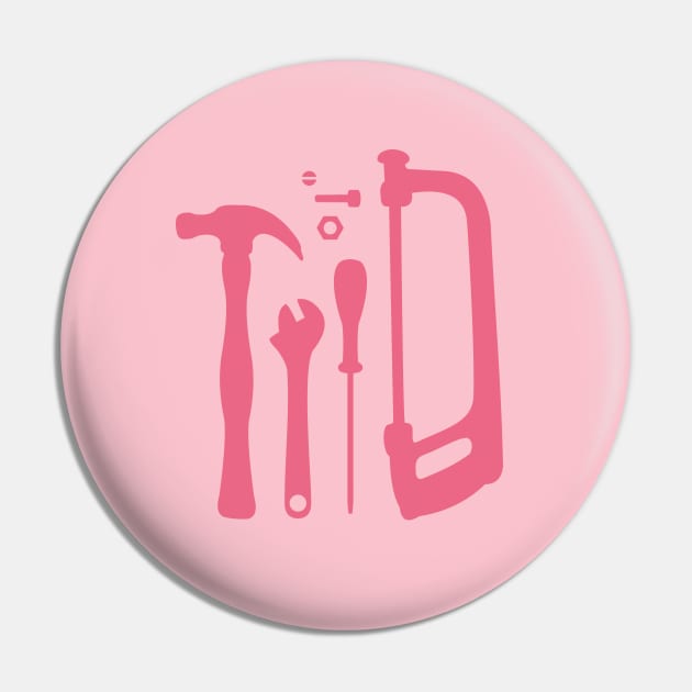 Pink Bubble Gum Tools Pin by XOOXOO