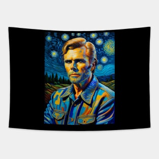 George Jones at starry night Tapestry