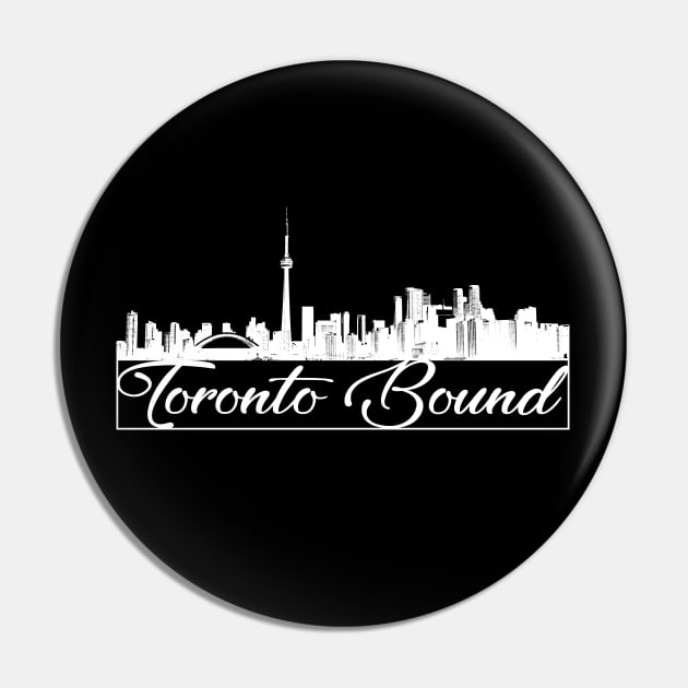 Toronto Bound Skyline - Black Pin by OriginStory