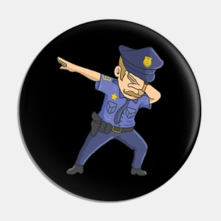 Dabbing Police Men Funny Policeman Dab Dance Pin