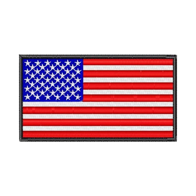 Embroidery American Flag Sticker by anacarminda