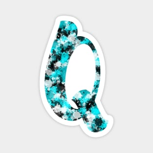 Paint Splash Letter Q Magnet