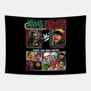 Xmas Fighter - Sticky Bandits vs Wet Bandits Tapestry