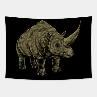 Drawing of an Elasmotherium Tapestry