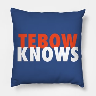 Tebow Knows Pillow