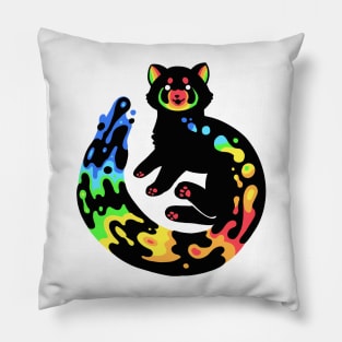 Rainbow Red Panda Pillow