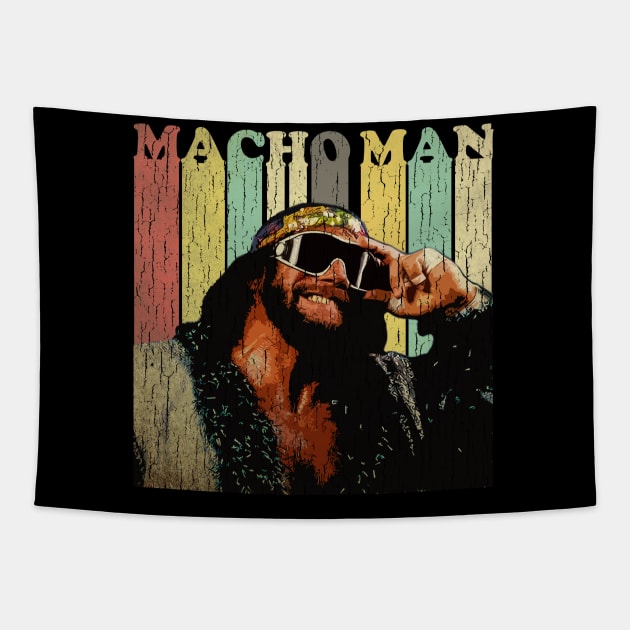 Vintage Macho Man Tapestry by 6ifari