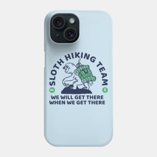 Sloth Hiking Team Phone Case