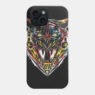 stencil tiger Phone Case