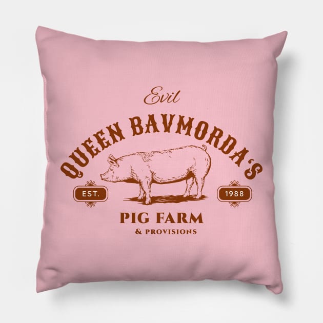 You're All Pigs! Pillow by fatbastardshirts