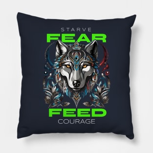 Wolf howling T-Shirt Pillow