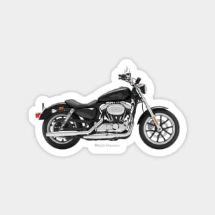 Harley-Davidson Superlow black, s Magnet