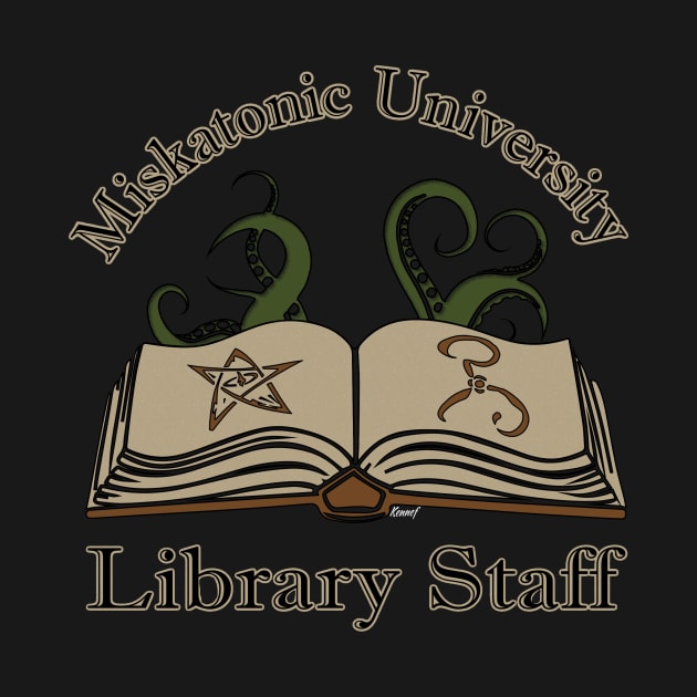 Cthulhu Tee - Miskatonic Library Staff by KennefRiggles