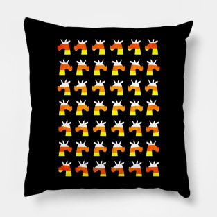 Unicorn Candy Corn Pillow