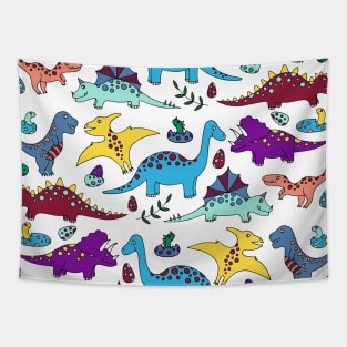 Cute Dinosaurs Tapestry