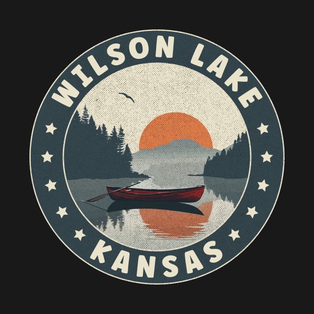 Wilson Lake Kansas Sunset by turtlestart