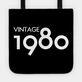 Vintage 1980 Gift 40th Birthday Party Tote