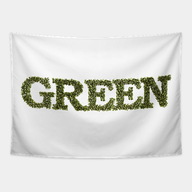 Green Title Tapestry by Webshocker