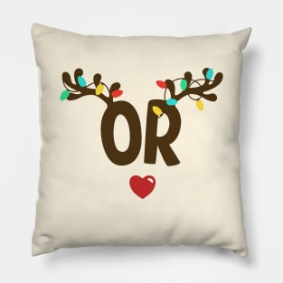 OR Nurse Christmas Pillow