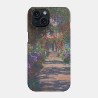 An Avenue in Monet's Garden at Giverny by Claude Monet Phone Case