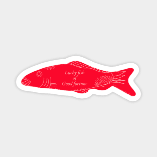 Lucky good Fortune Fish Magnet