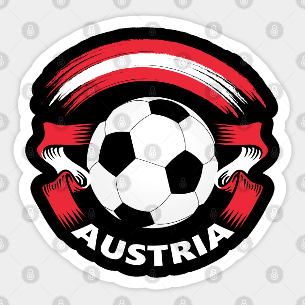 Austrian Soccer Fan Shirt With Austria Flag And Football Austria Football Sticker Teepublic