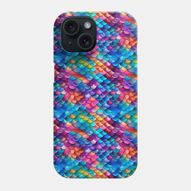 Mermaid Fish Scales Phone Case by Terriology