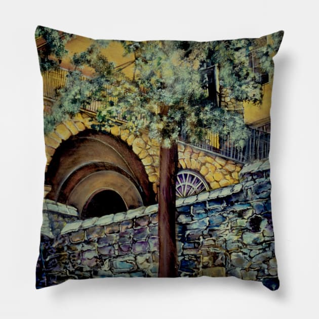 Hungarian Castle's Afternoon Pillow by gayeelise