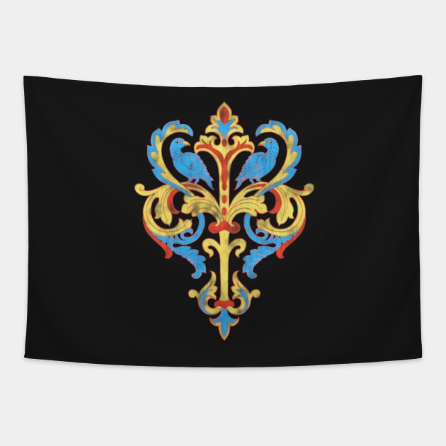 Medieval Motif Tapestry by Izmet