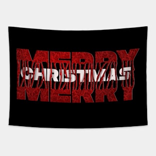 Merry Christmas horror Tapestry