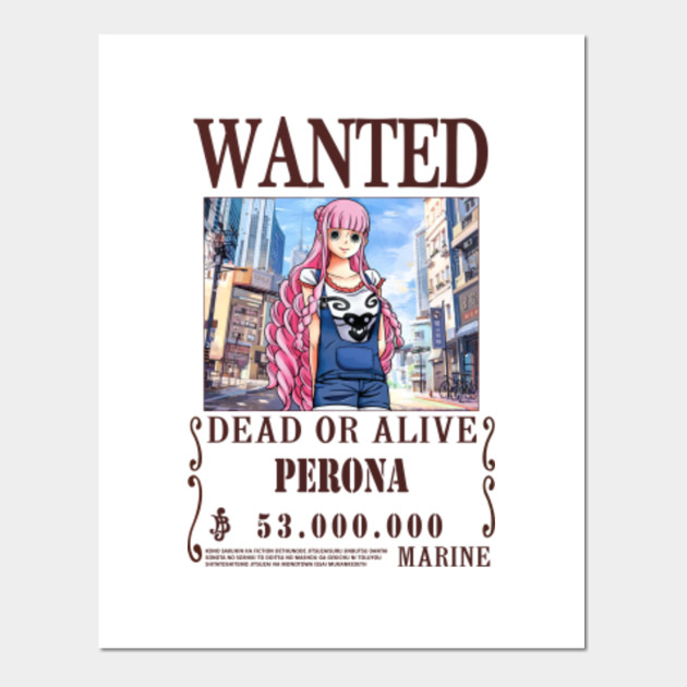 Perona One Piece Wanted Perona Posters And Art Prints Teepublic