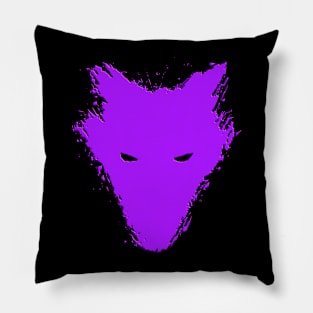 Wolf painting Colorful Pillow