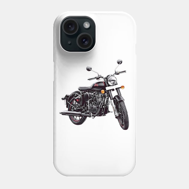 Royal Enfield Classic Phone Case by Worldengine