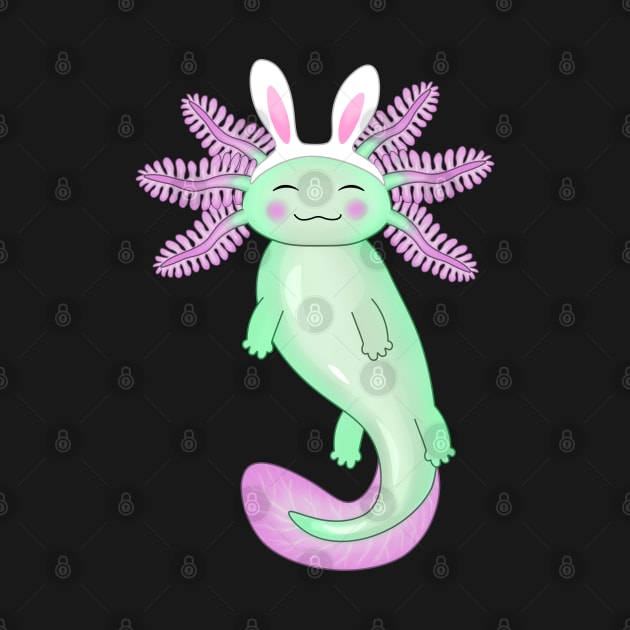Happy Easter axolotl by Purrfect