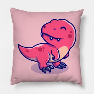 Cute Baby Tyrannosaurus Cartoon Pillow