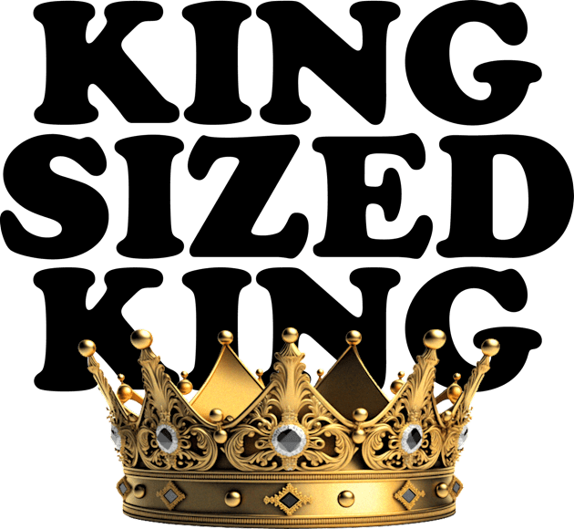 King Sized King Kids T-Shirt by Meat Beat