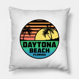 Daytona Beach Florida Tropical Beach Surfing Scuba Surf Vacation Pillow