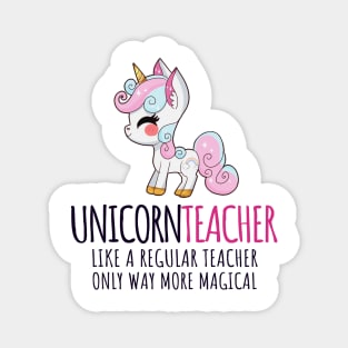 'Unicorn Teacher' Cute Teacher Magical Magnet